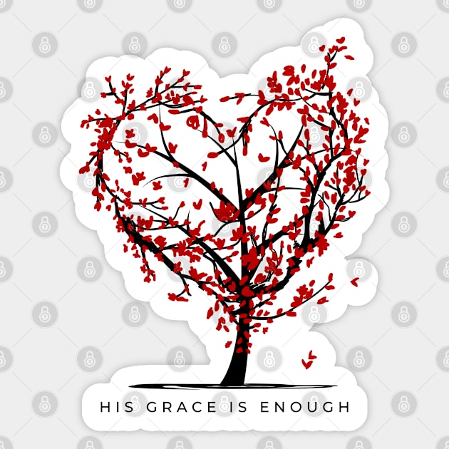 His Grace is Enough V13 Sticker by Family journey with God